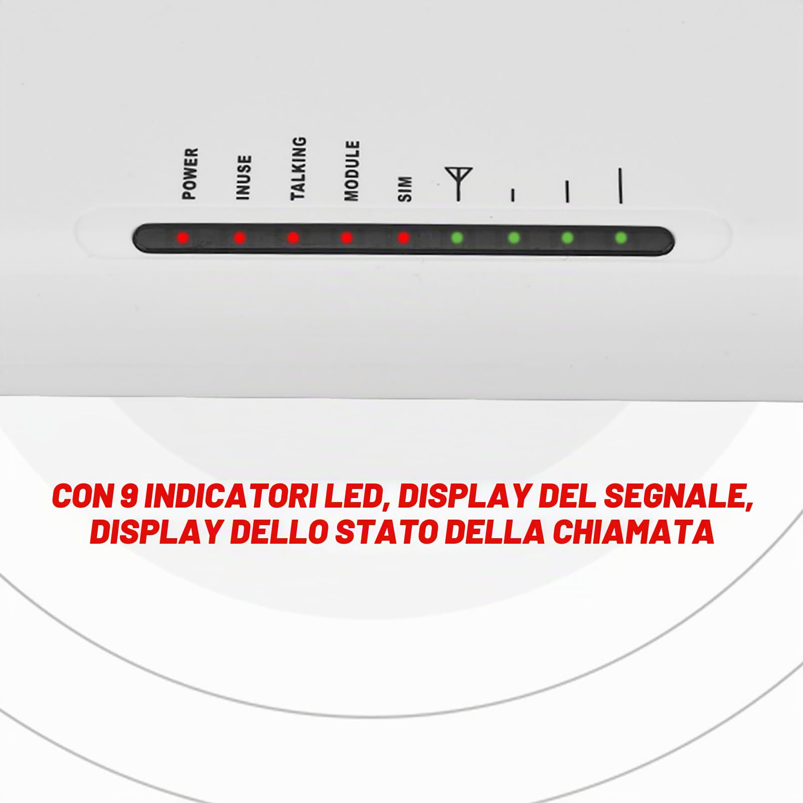 Joyzan Terminale Wireless Fisso, gsm Gateway Combinatore Convertitore gsm Telefono Fisso Piattaforma Accesso Registratore Allarme Collegare Casella Recorder Effettuare Chiamate Antenna Esterna EU