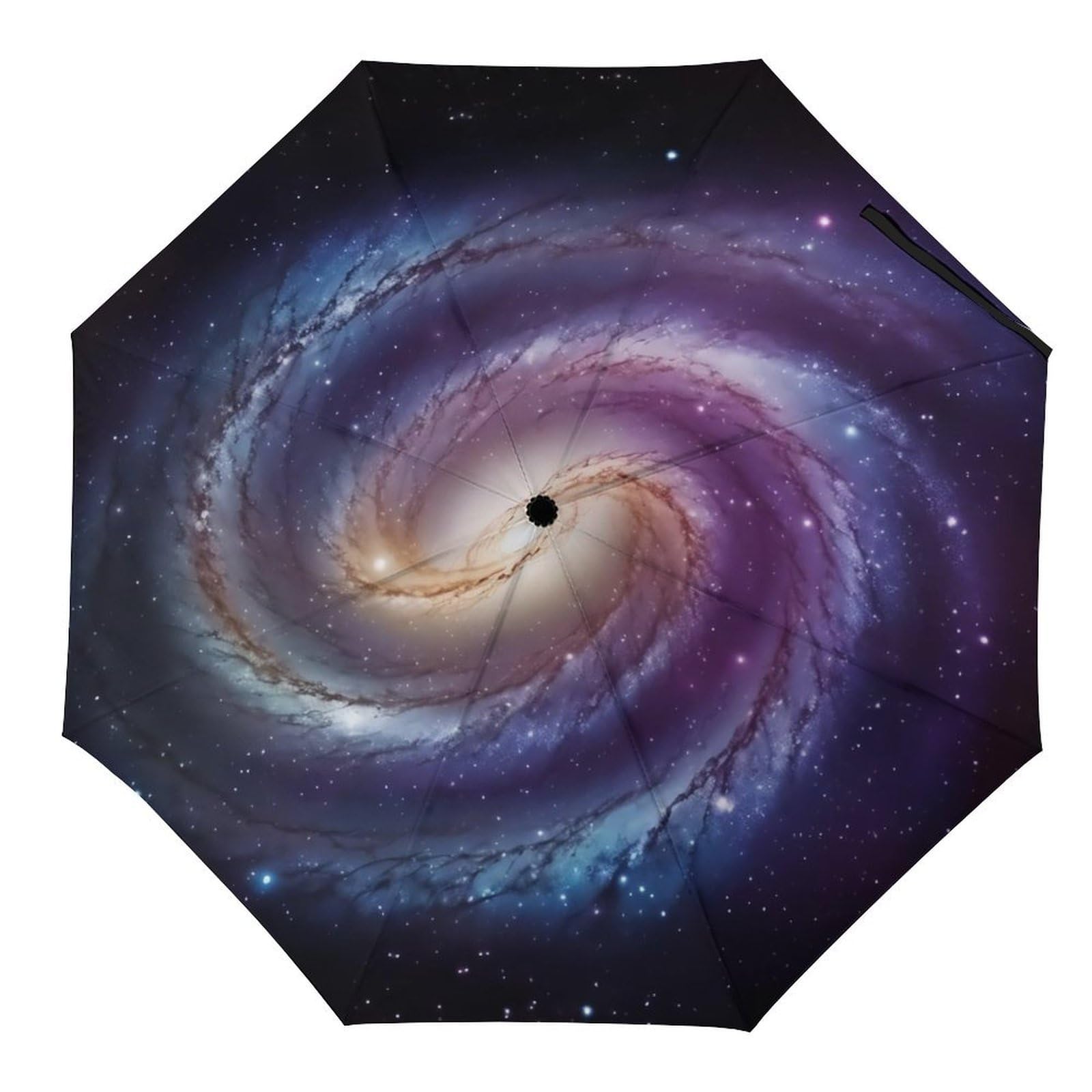 Asbwuo As Pic The Spiral Galaxy Compact Umbrella Is Sturdy Yet Lightweight And Portable, Perfect For Travelers, Everyday Commuters, And Adventure Lovers.