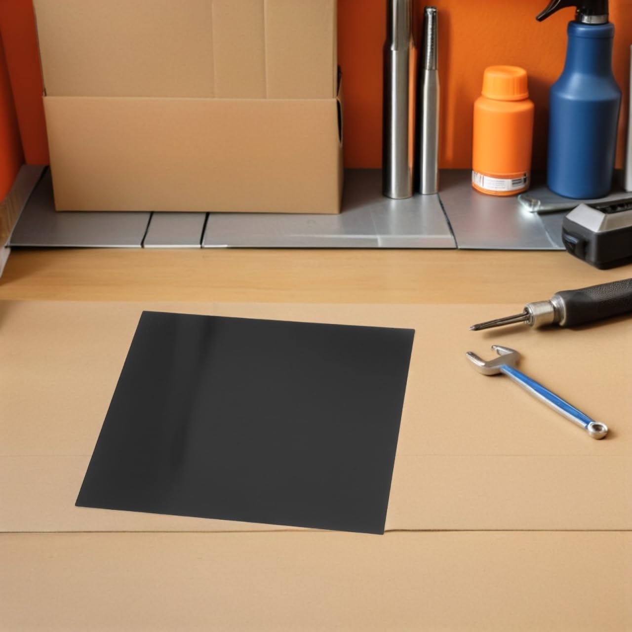 POPETPOP Lot De 3 Plaques Gravables En Aluminium Anodisé Noir 0.05 Mm 11.81X11.81 Pouces Panneaux Vierges Pour Signalétique Bureau Panneaux Muraux Décoratifs Résistants Aux Intempéries