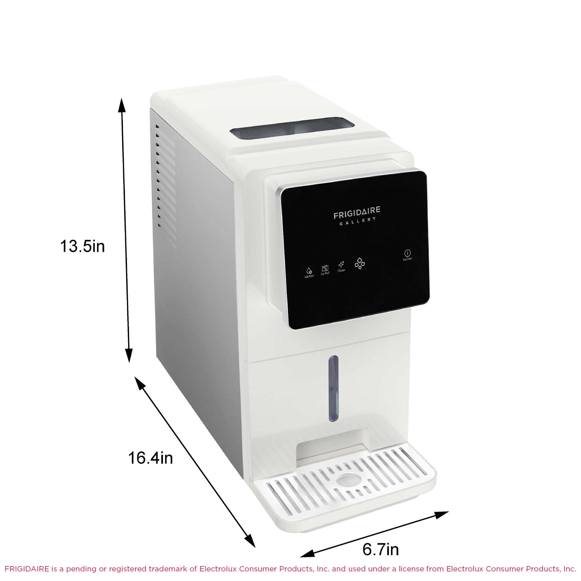 Frigidaire Countertop Crunchy Chewable Touchscreen Nugget Ice Maker, 33lbs Per Day, Auto Self Cleaning, White on Fridge.com - View 5