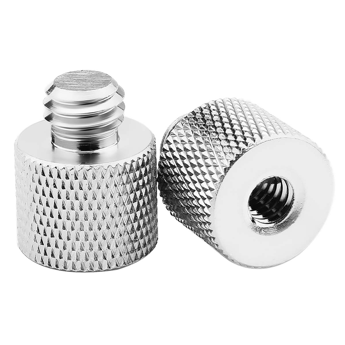 Adaptateur 1/4 à 3/8, Adaptateur fileté Femelle 1/4" à mâle 3/8" pour Moniteur de caméra, Pied de Micro, trépied - Lot de 2