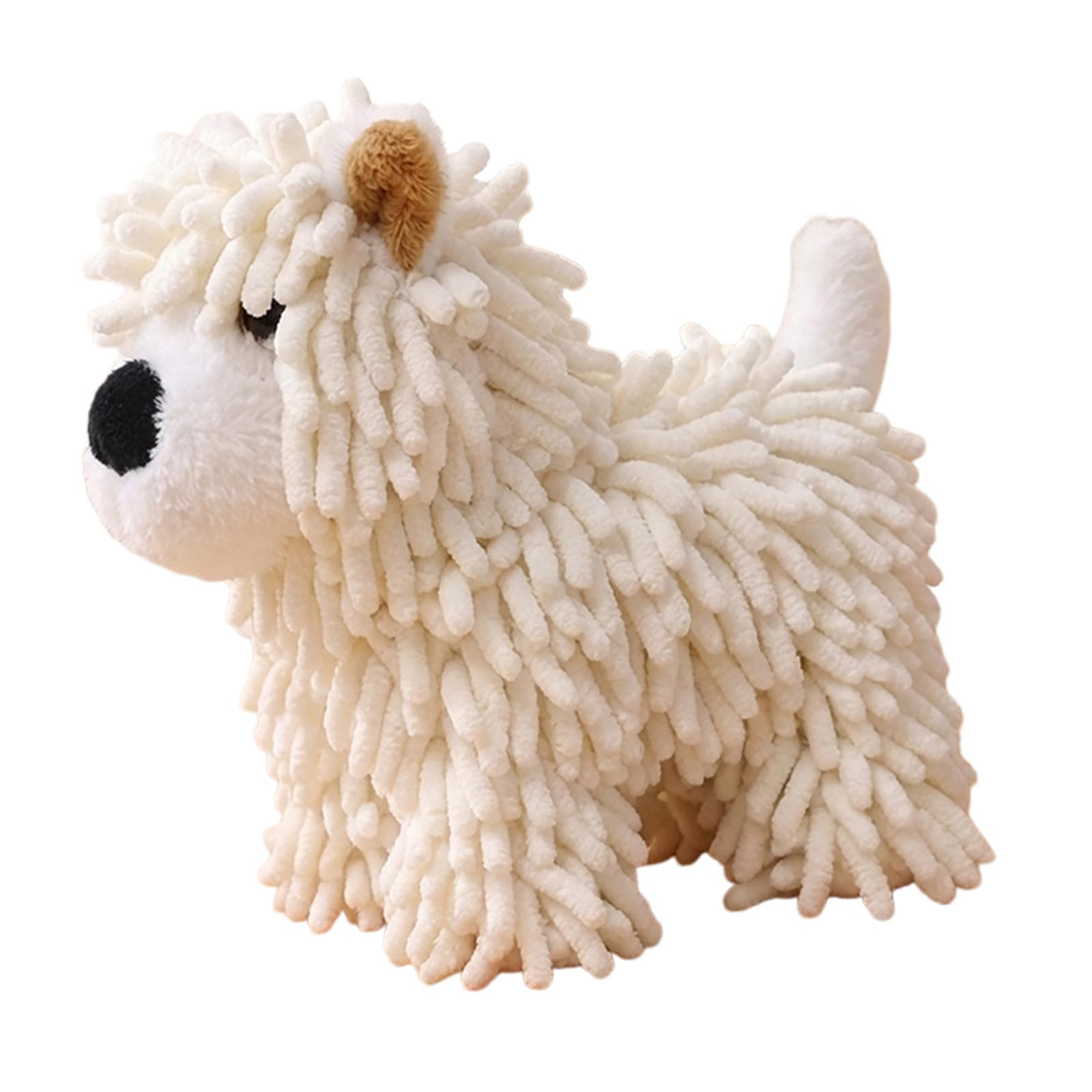 Qusinfc Dog Chenilles Hand Towel Highly Absorbent Quick Drying Decorative Towel for Adults Kids Lovely Dog