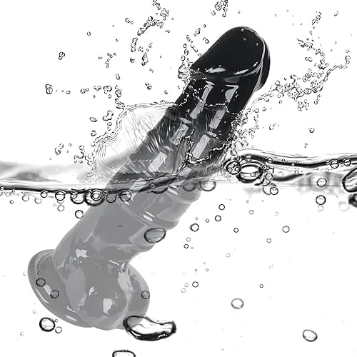 Miniatura 7 de Consolador realista extra grande de 11.2 pulgadas con succión negra para jugar con manos libres para hombres y mujeres, placer vaginal y anal,