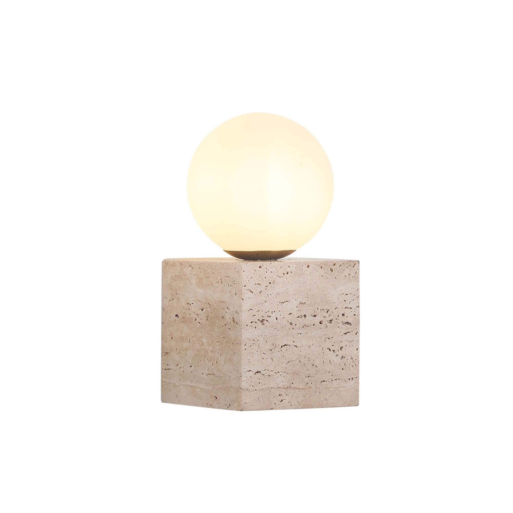 VALORCIRONA Lighting Cream Style Wall Lamp Living Room Sofa Background Porch Atmosphere Bedroom Bedside Simple Wabi Yellow Travertine(WarmLight3000K)