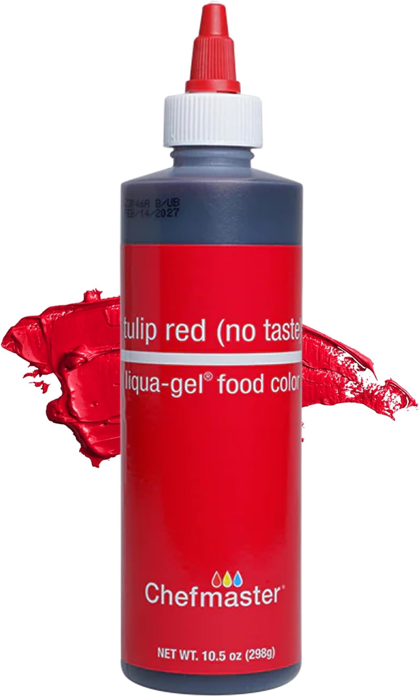 Tulip Red Liqua-Gel® Food Coloring | Vibrant Color | Professional-Grade Dye for Icing, Frosting, Fondant | Baking & Decorating | Fade-Resistant | Easy-to-Use | Made in USA | 10.5 oz