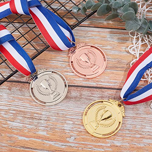 AHANDMAKER 12 Packs de Médailles de Jeu de Sport, Médailles de Récompense de Gagnant de Modèle de Coupe de Défi… - Image 6