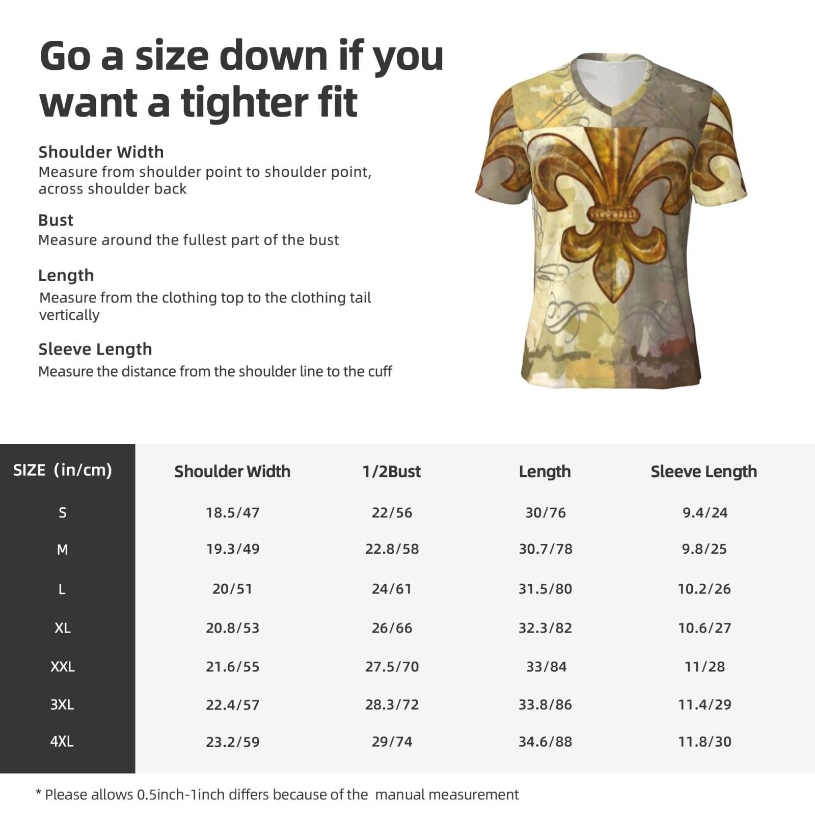 Stylish Athletic Sports Jersey Fleur-De-Lis-Retro Men's Rugby Jersey Large Black