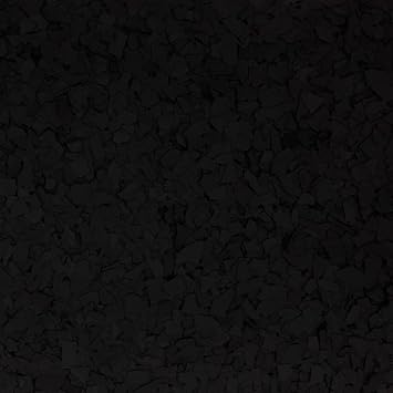 رقائق إيبوكسي 1/4 بوصة 5 رطل - ألوان سادة - رقائق أرضيات المرآب للأرضيات الزخرفية والحرف اليدوية 1050 أسود