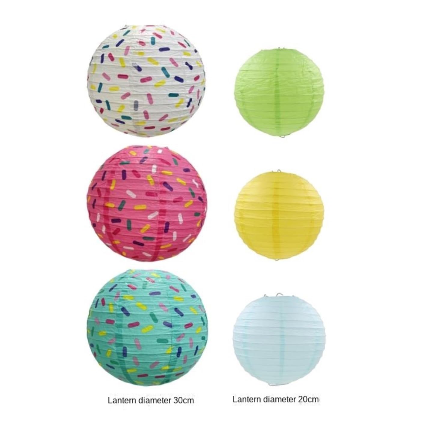 Papierowe Lampiony Lampiony Papierowe Dekoracyjne Okrągłe Wiszące Na Przyjęcie, Salę Lekcyjną, Wesele Dekoracje Imprezę(6pcs)