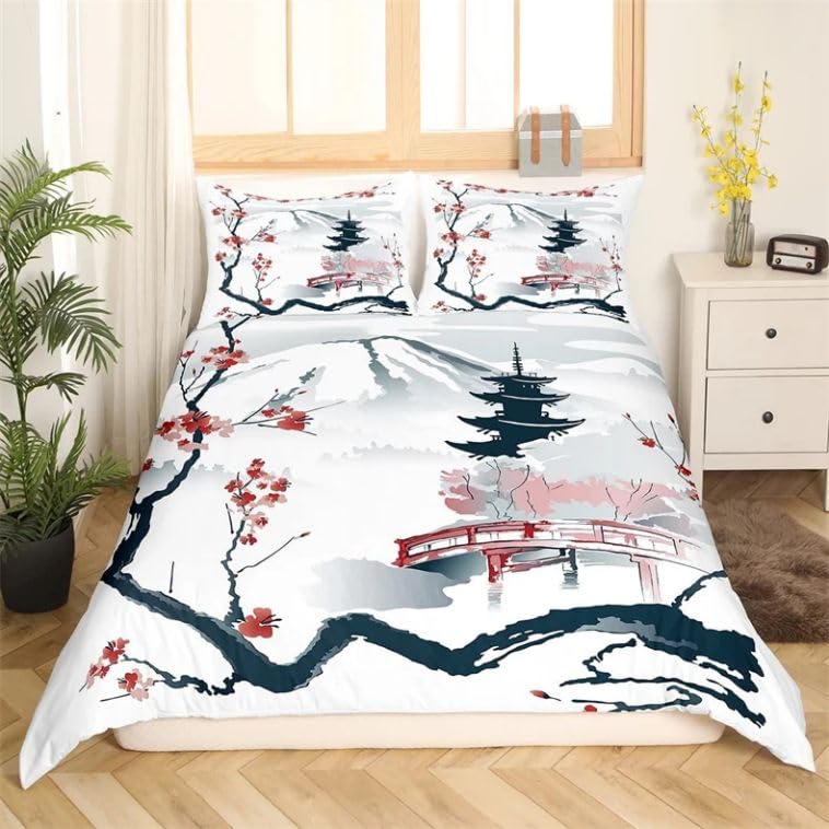 Housse de Couette 220x240 Microfiber Anti-Plis Parure Lit Blanc Finie la Corvée de Repassage