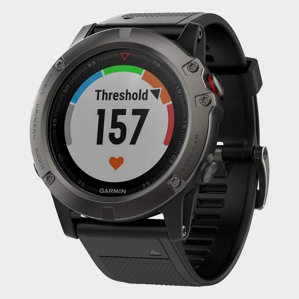 Garmin Fenix 5X Sapphire Bluetooth Nero, Grigio orologio sportivo