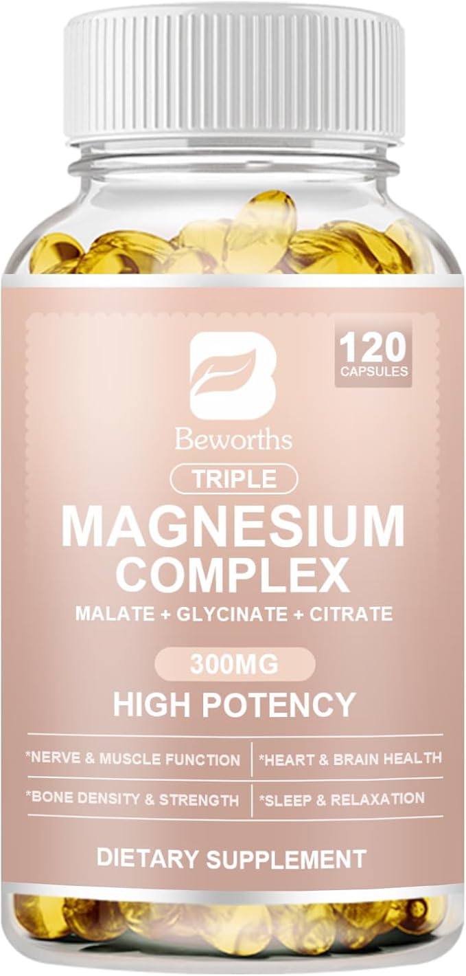 Premium HighAbsorption Triple Magnesium Complex Softgels