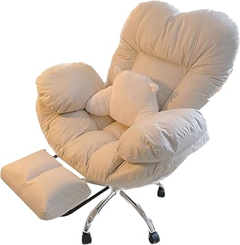 Ergonomic Desk Chair with Technical Fabric, 15 Rocking Function, 3-Level Reclining Backrest, and Silent Wheels, Comfortable Office Chair for Home, Study, Gaming