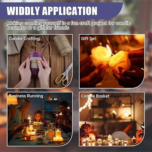 Miniatura 8 de TOAUTO WMF-5L - Derretidor de cera para hacer velas, olla de fusión de cera de vela con boquilla de vertido más rápido y controlador de temperatura,