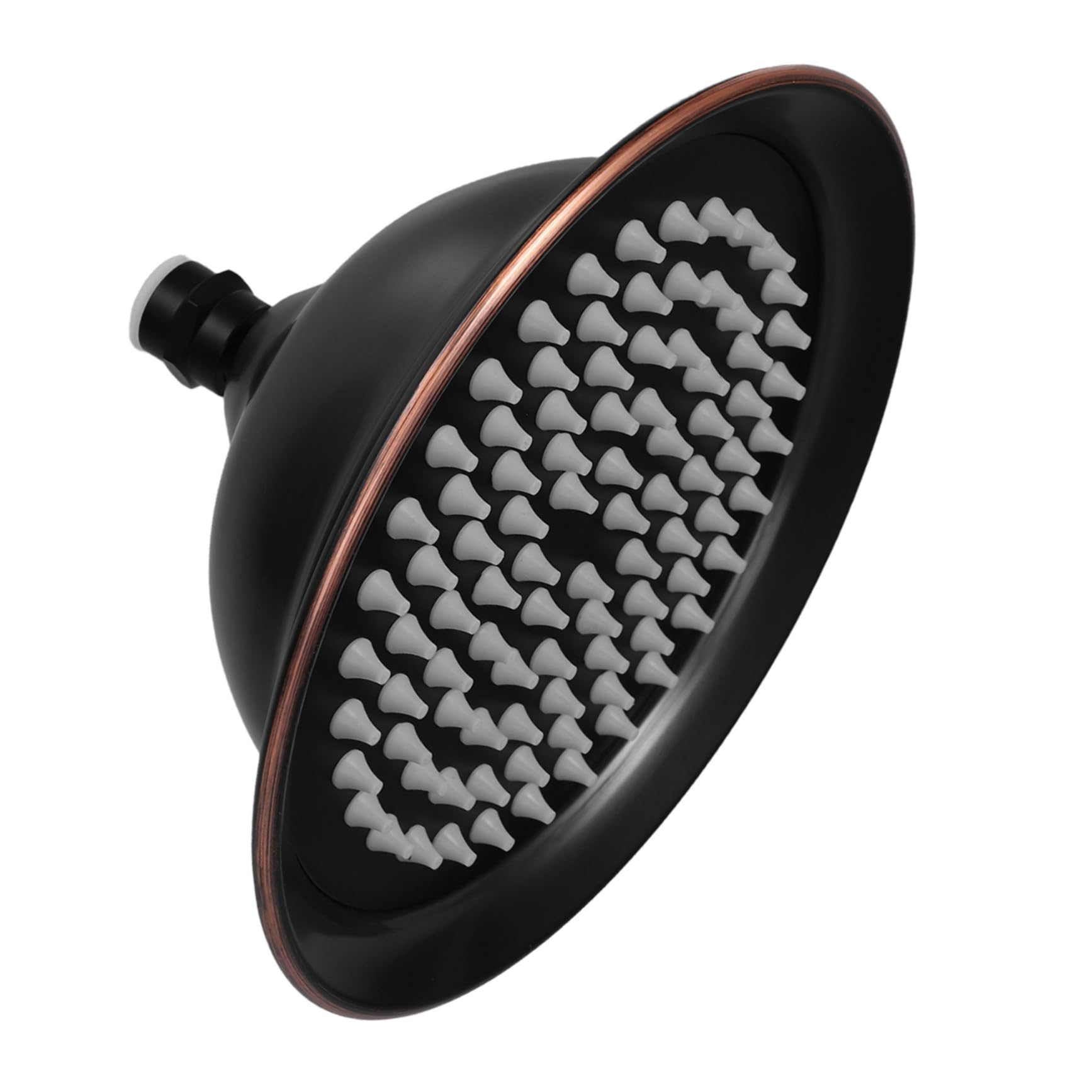 Pommeau de douche cuivre vintage au fini noir antique luxueux pour salle de bain