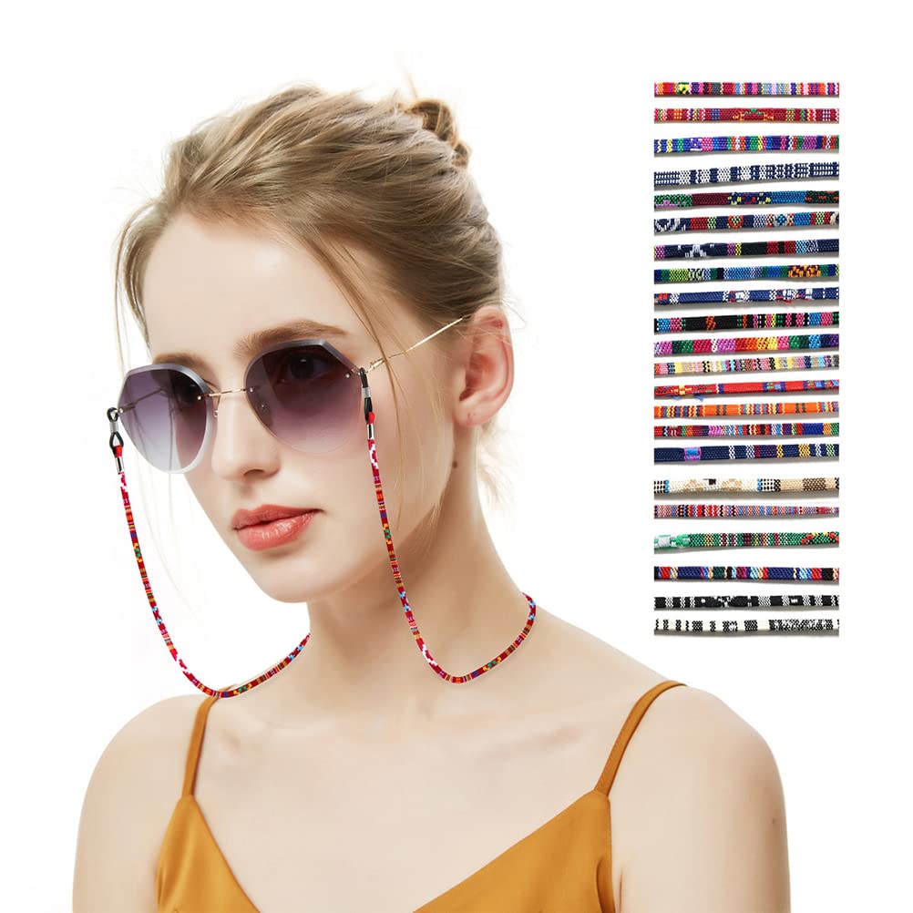 BetterJonny Brillenbänder Aus PU-Leder - 12 Farben, Verstellbar, Für Damen & Herren (ca. 70 Cm)