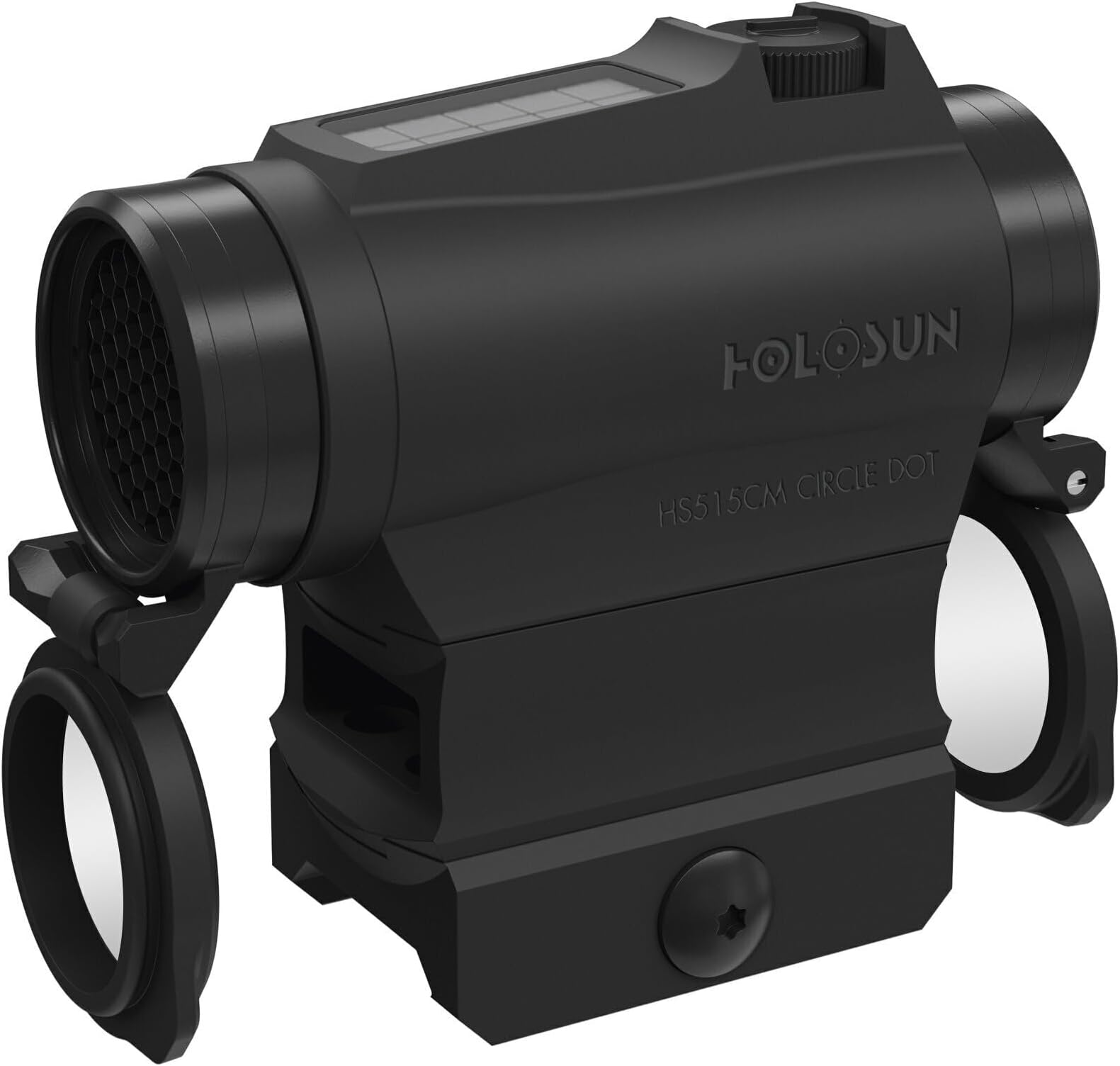 Holosun HS515C-M red dot sight military, switchable 2MOA dot, 65MOA circle dot reticle, solar cell, Picatinny/Weaver QD-mount, hunting, sport shooting, airsoft, tactical mic… - 70129144