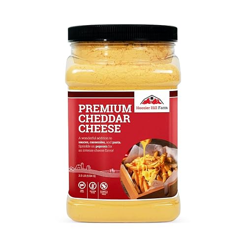 Hoosier Hill Farm Premium Cheddar Cheese Powder, 2.5LB (Pack of 1) - 2.5 Pound (Pack of 1)