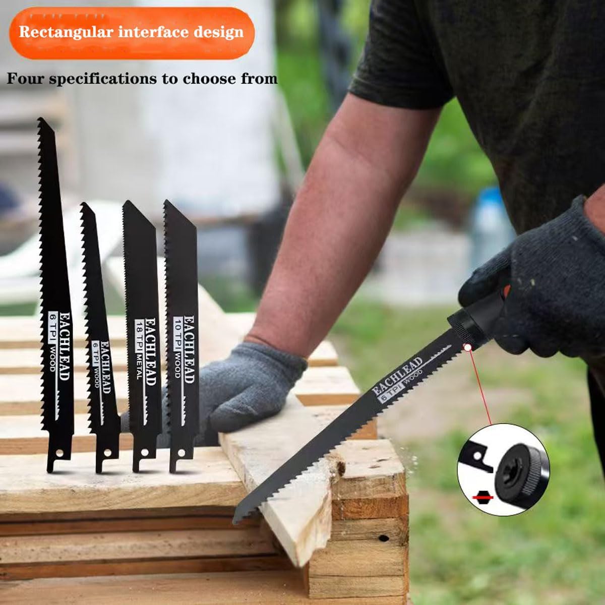 9-In-1 Multi-Functional Hand Saw Set - Reciprocating Saw Blades & Screwdriver Bits Kit, 6/10/18 TPI Blades for Cutting Wood,Thin Metel, Plastic, DIY Crafts, Household Repair Tools