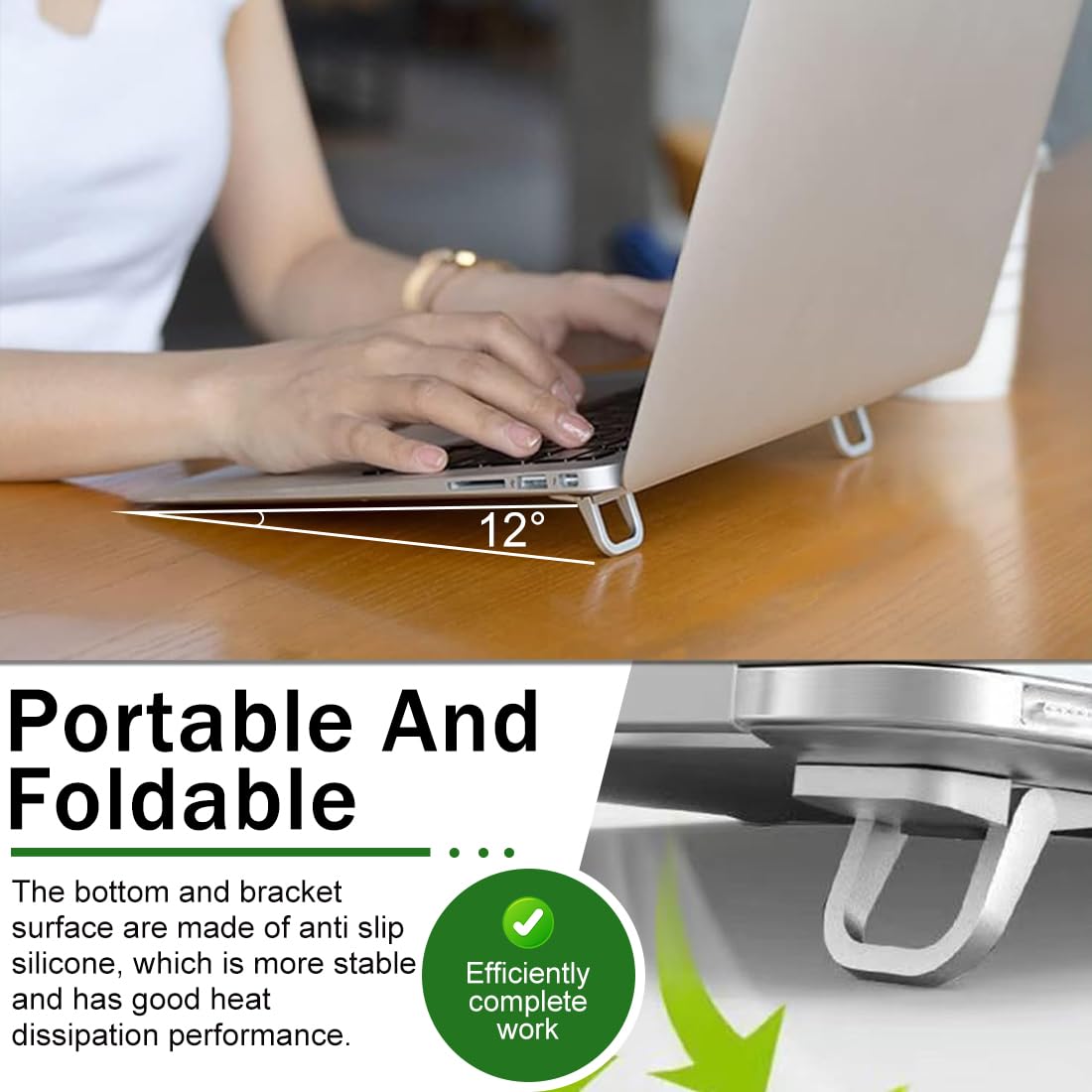 Mini Supporto per Laptop Supporto,2 Paio,PC Portatile di Raffreddamento,per Tablet Notebook MacBook Pro Air Tastiera