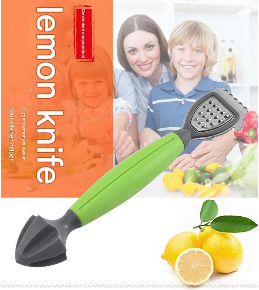Multifunction Lemon Zester Grater Juicer Kitchen Gadget with Ergonomic Handle