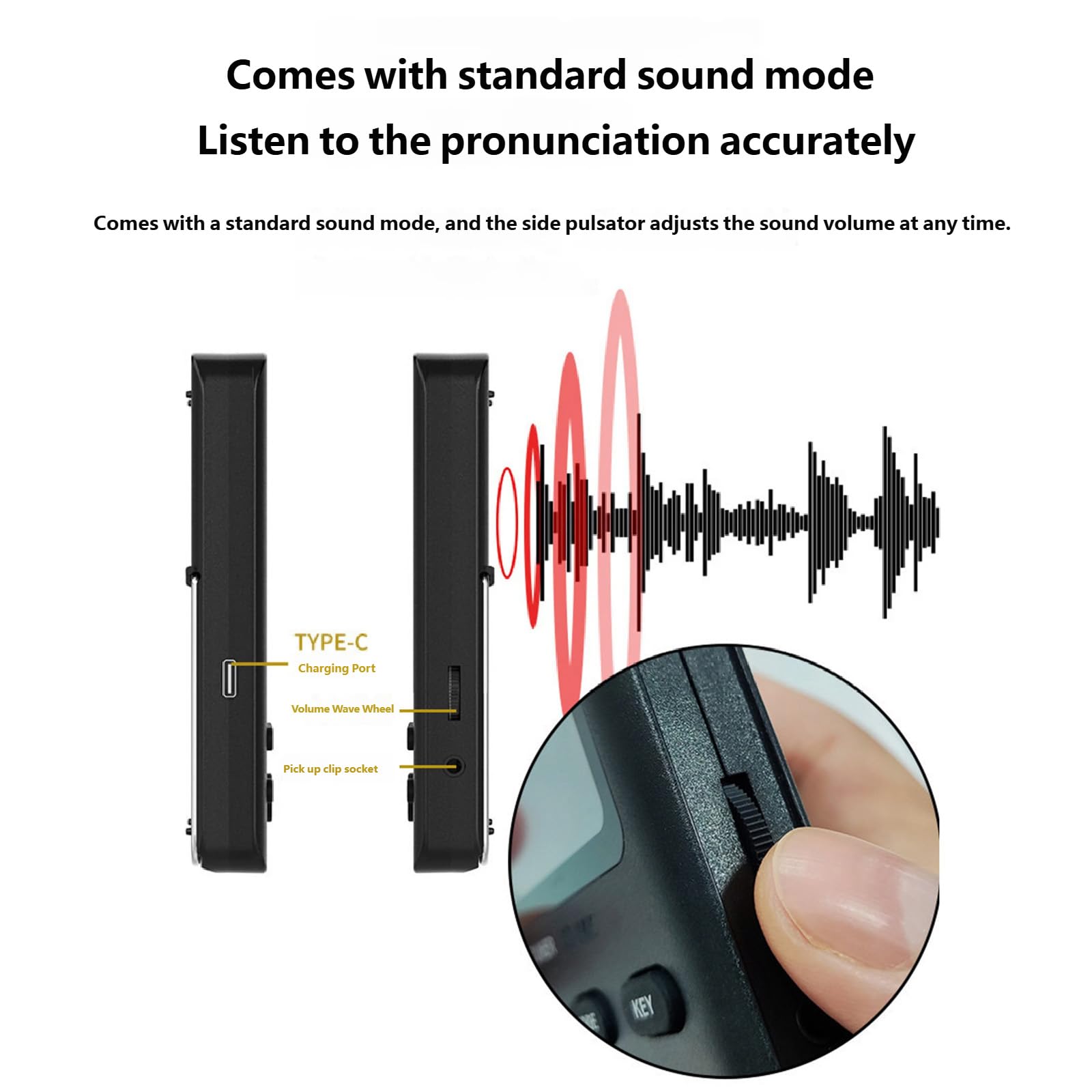Sintonizzatore musicale portatile Metronomo ricaricabile con suono seguente e schermatura per più strumenti Facile da usare Metronomo Accordatore digitale