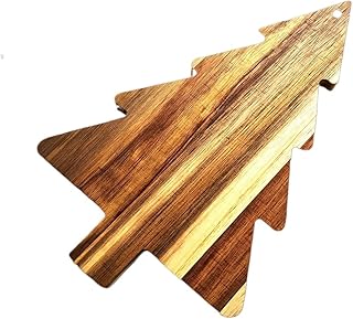 DAJGRHE Wooden Christmas Tree Dinner Plate,Reusable Food Dish Display,For Butcher Block Cheese And Vegetables Fruit & Salad(Color 2)