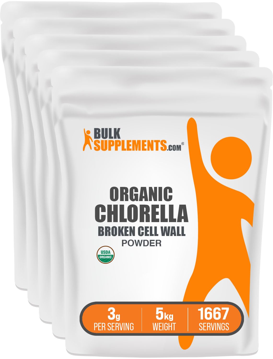 BulkSupplements.com Organic Chlorella Powder - Broken Cell Wall, Green Superfood Powder, Chlorella Supplement - Gluten Free, 3g per Serving, 250g (8.8 oz) (Pack of 1) — Amazon image 6