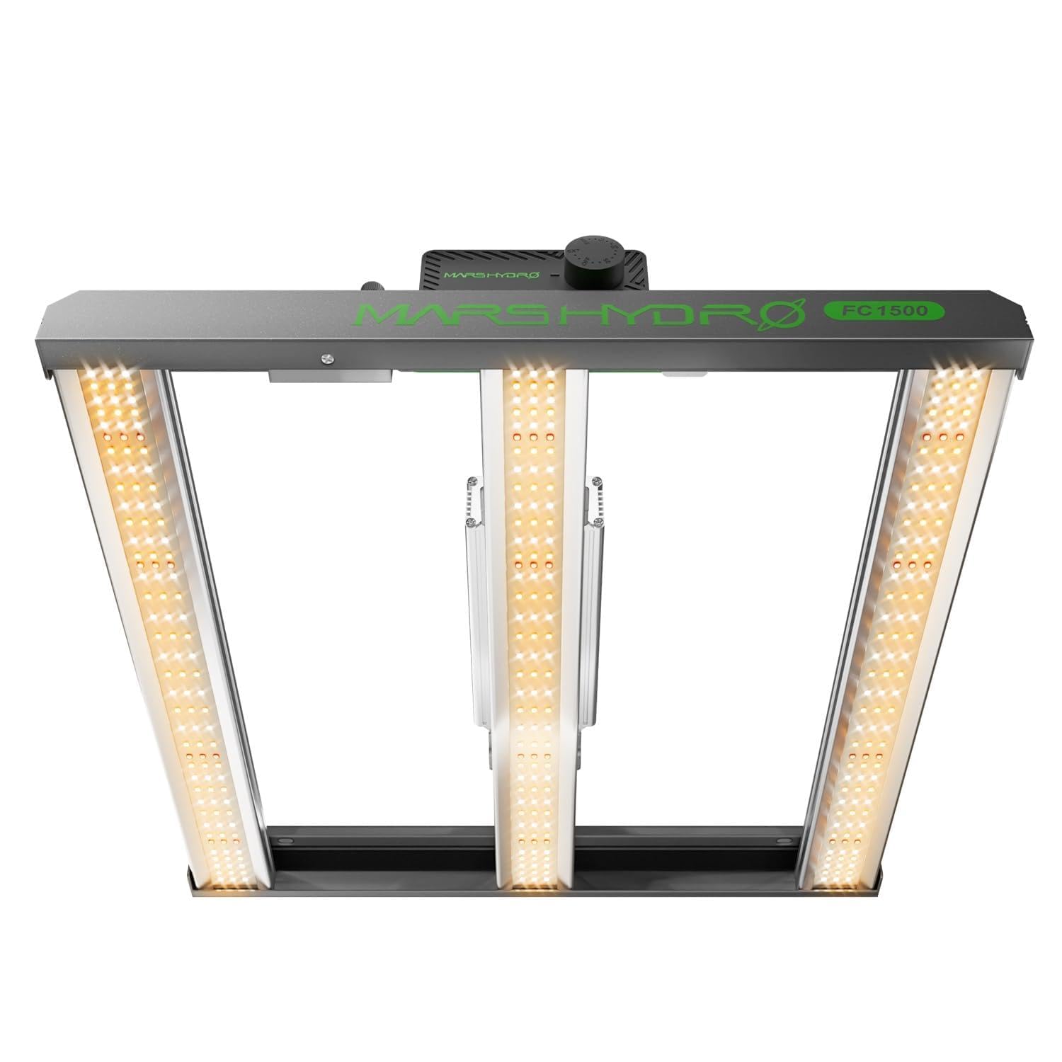 MARS HYDRO Smart FC1500 - Lámpara LED de cultivo de plantas, 150 W, Samsung LM301H EVO, espectro completo, cadena de margaritas, lámpara regulable para plantas de interior, vegetales, flores