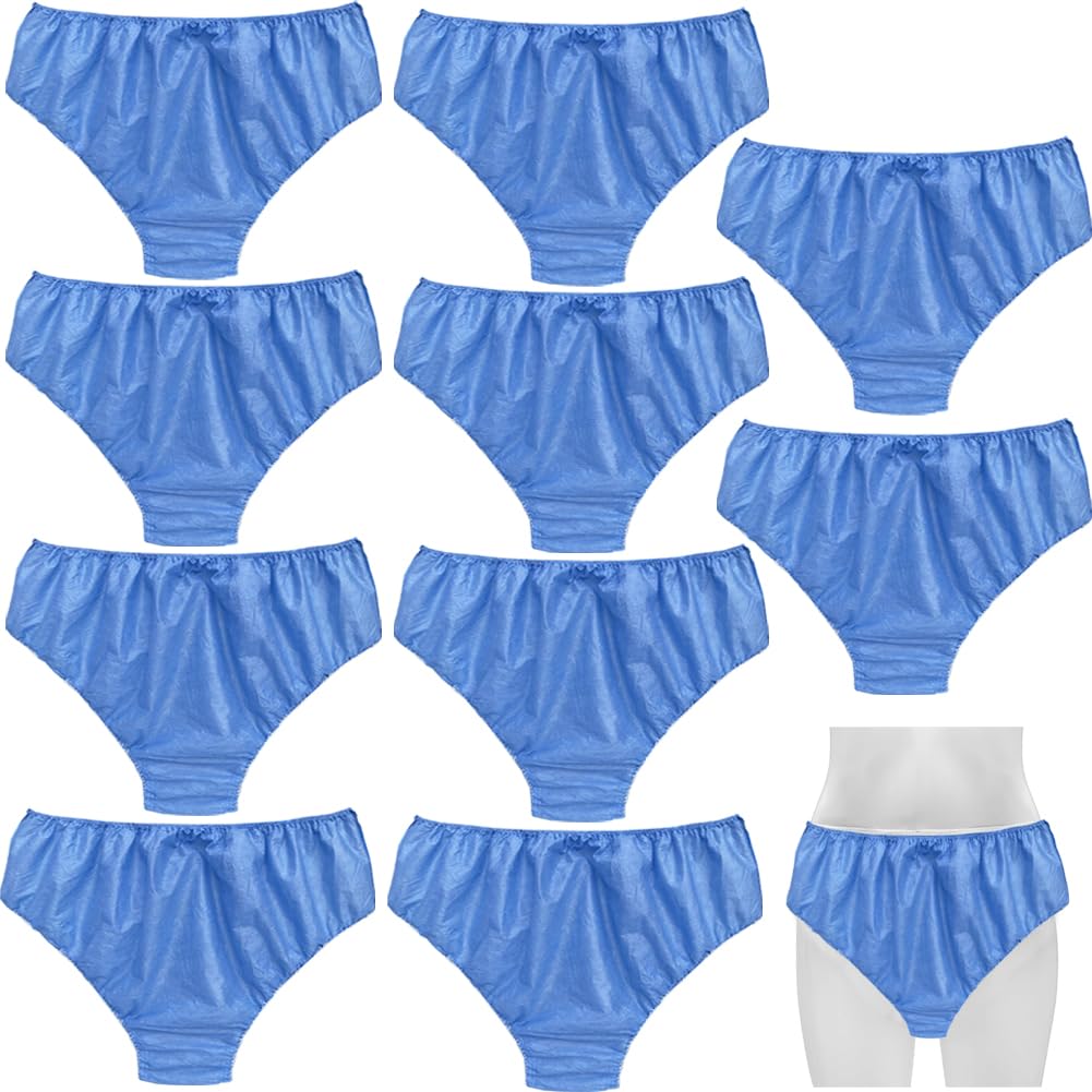 10Pack Luxury Individually Wrapped Travel Hotel Disposable SPA Briefs Clean and Hygienic Nonwoven Disposable Sauna Underwear for Hotel