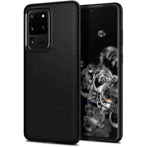 Spigen Liquid Air Armor Designed for Samsung Galaxy S20 Ultra Case/Galaxy S20 Ultra 5G Case (2020) - Matte Black
