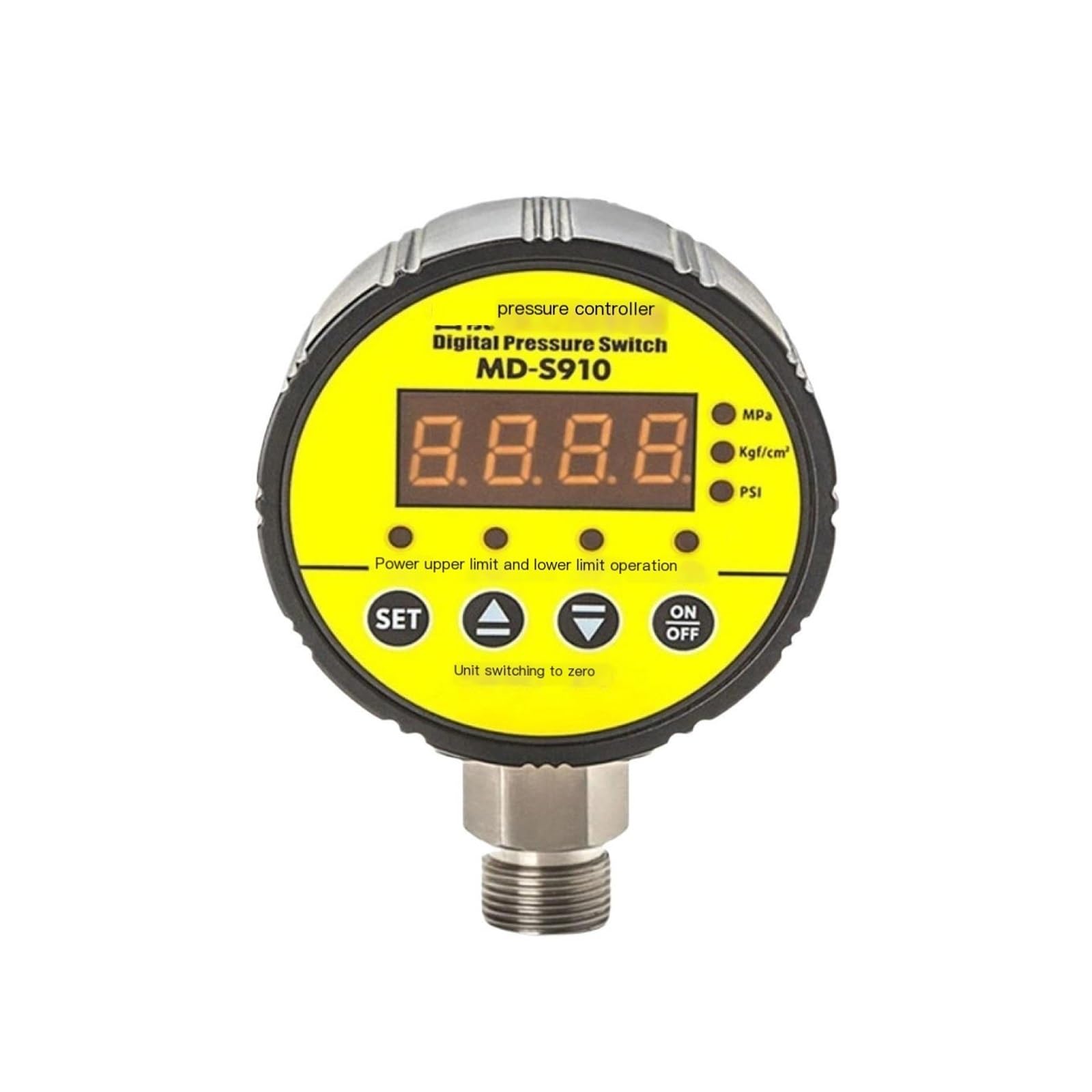Digitaler Manometerschalter, Druckregler MD-S910, hydraulisches Vakuum-Manometer aus Edelstahl(0-1Mpa-M20-1.5,DC24V)