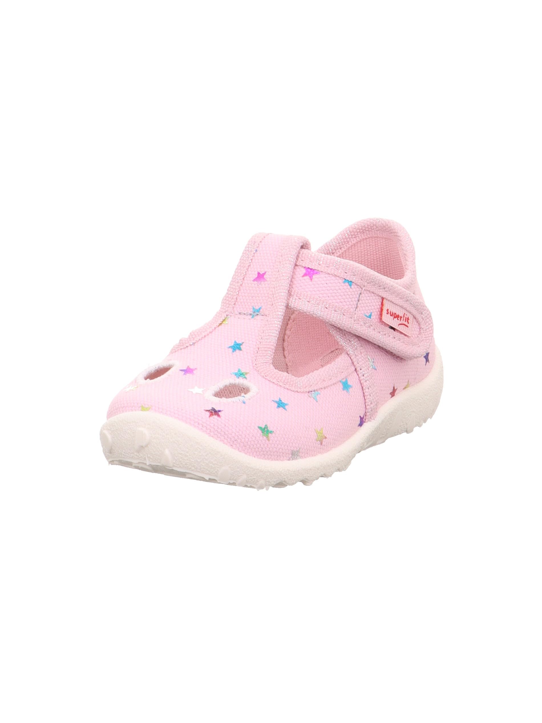 Superfit Girls Spotty Slippers, Pink Multicoloured 5520, 19 EU