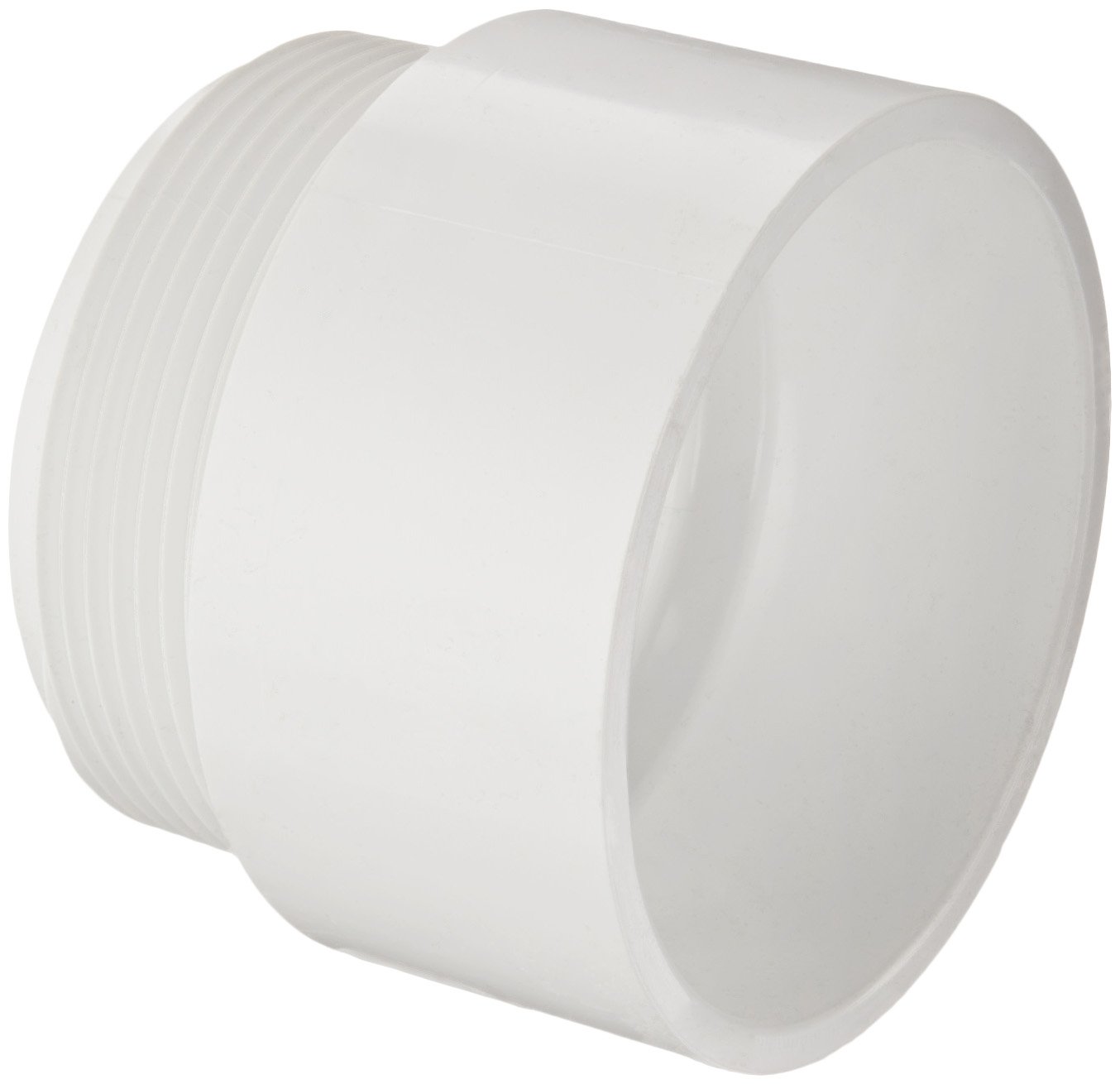 Spears P109 Series PVC DWV Pipe Fitting, Adapter (Will Not Accept Tail Piece), 3