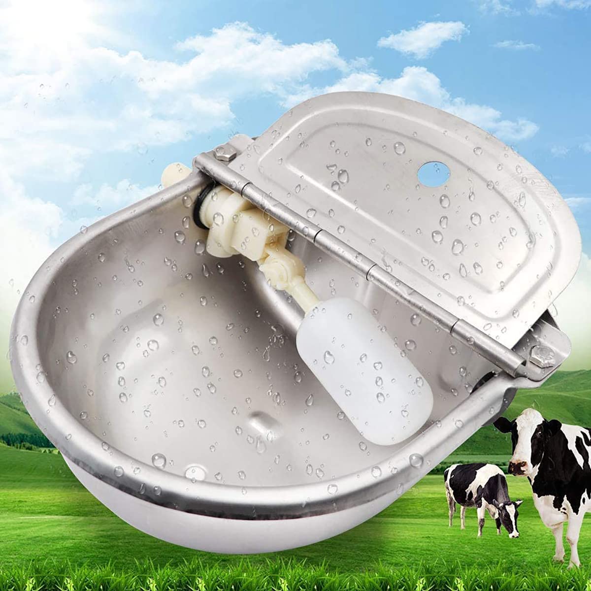 Tränkebecken Rinder, Pferdetränke Mit Rohrventil, Viehtränke, Automatische Schwimmerventil Wassertrog, Für Pferderinder Schaf Tier Haustier Fütterung