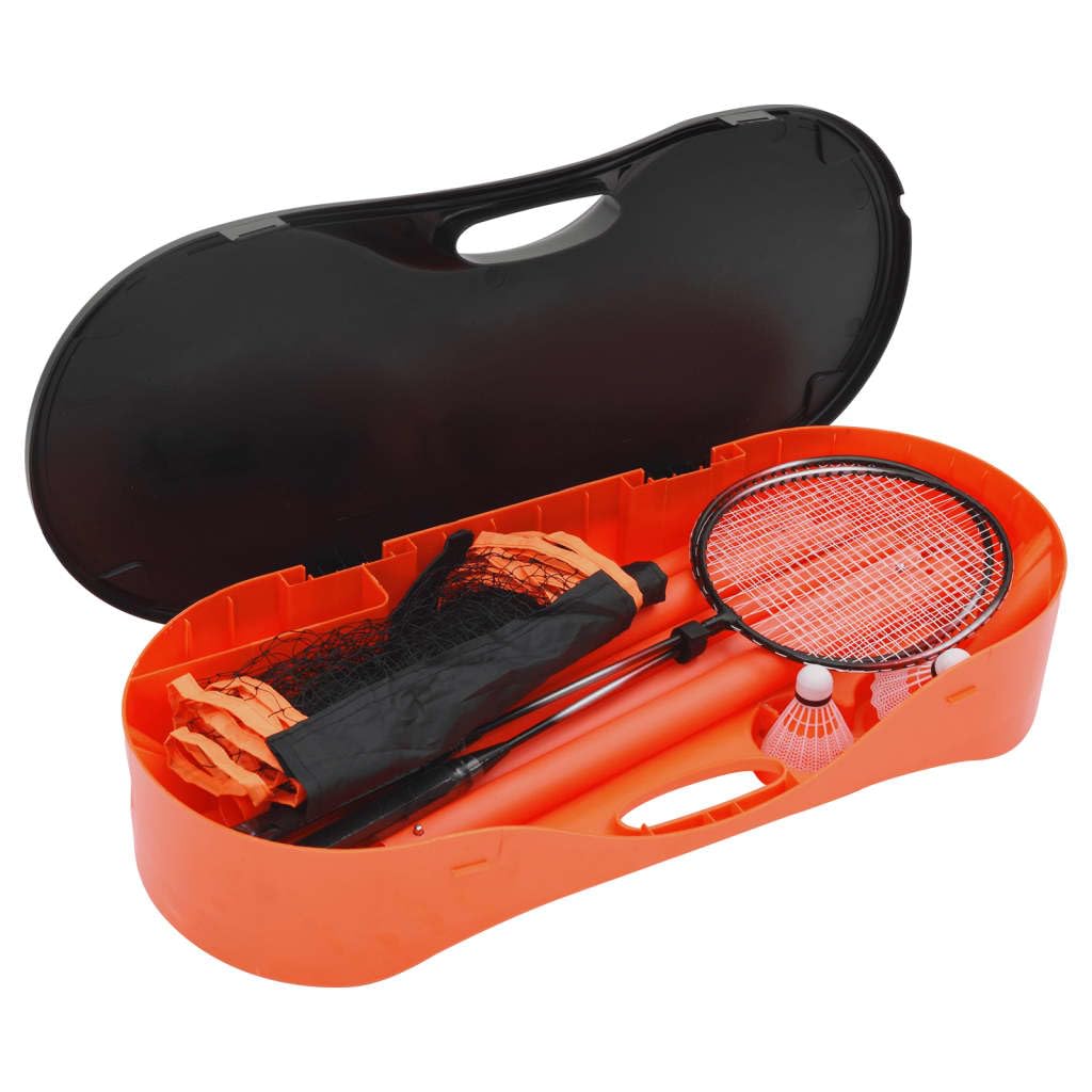 Set di 2 racchette da badminton, pallone da volo, rete 292 x 30 x 152 cm, racchetta leggera per esterni, giardino, parco, attrezzatura sportiva portatile per tempo libero, famiglia