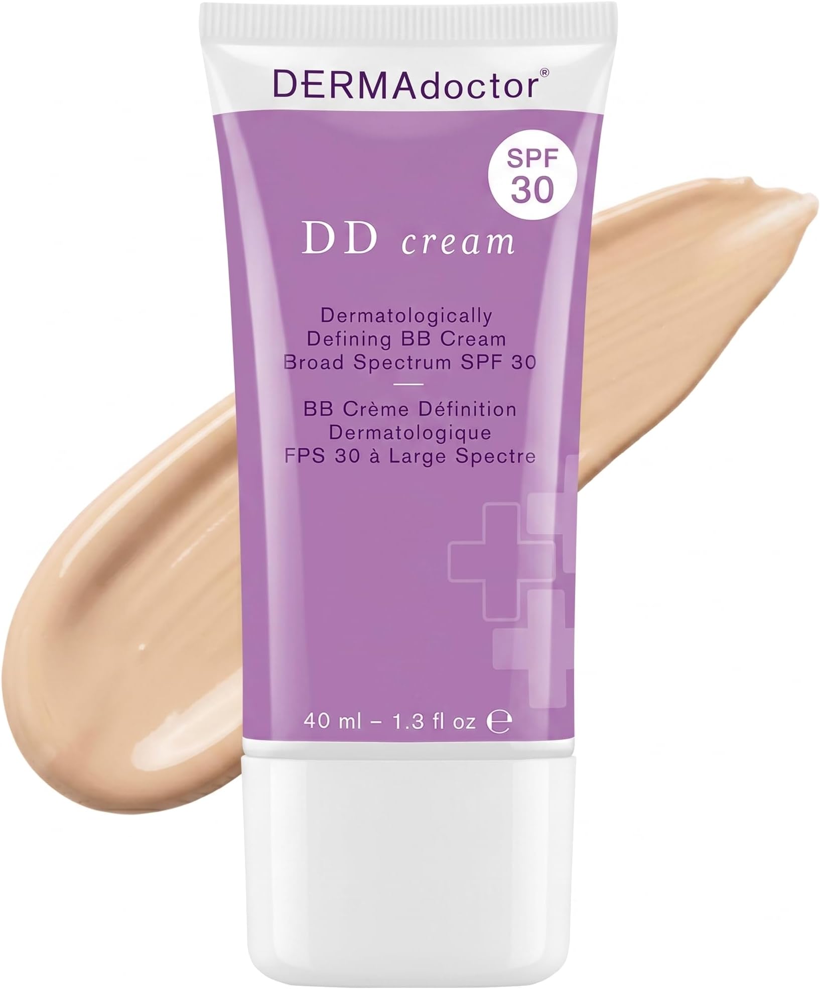 DERMAdoctor Tinted Moisturizer with SPF 30, Mineral DD Cream, Universal Tint Primer, Hydrating Face Moisturizer with SPF, Lightweight Sheer Coverage Broad-Spectrum Zinc Oxide Sunscreen, All Skin Types