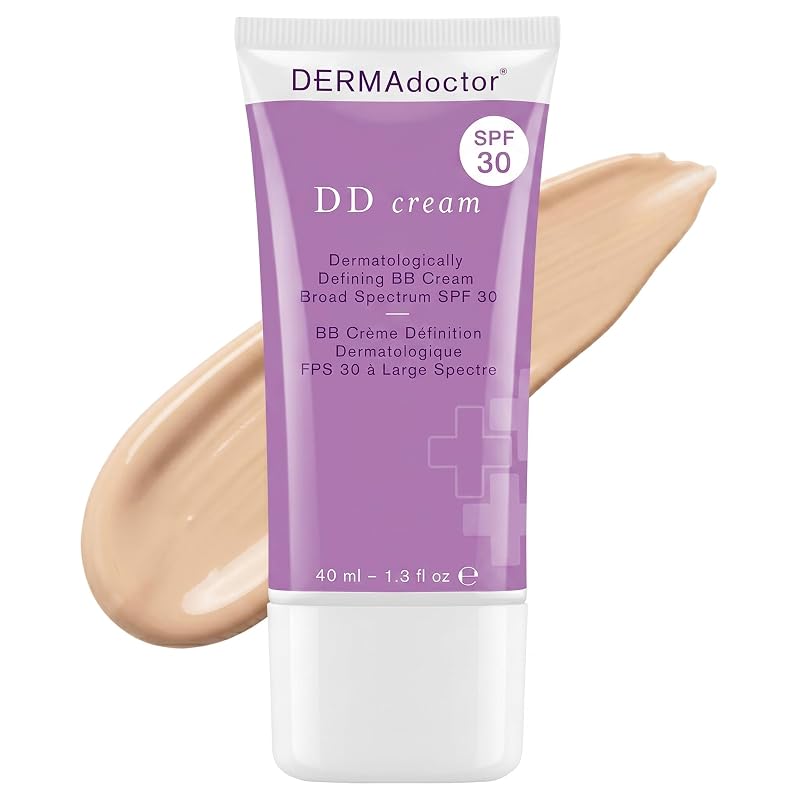 Hidratante facial com cor DERMAdoctor DD Cream, FPS 30, 37 mL