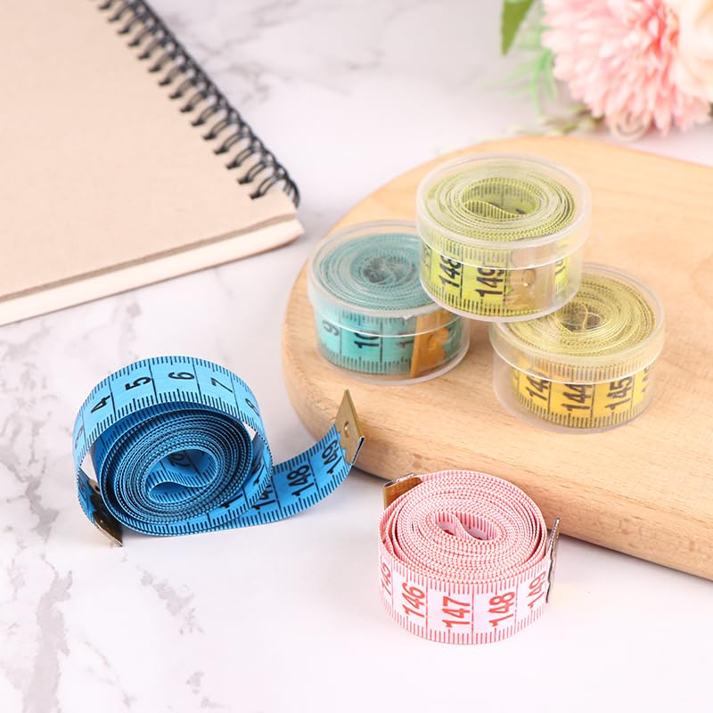 1pc Nähen Maßband Weiche Zufällige Farbe 150cm/60 Körper Mess Lineal Nähen Schneider Maßband Zentimeter Meter