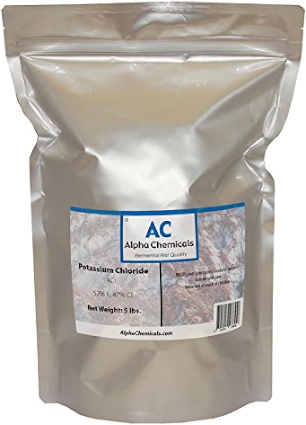 Alpha Chemicals Potassium Chloride - KCl - 5 Pounds