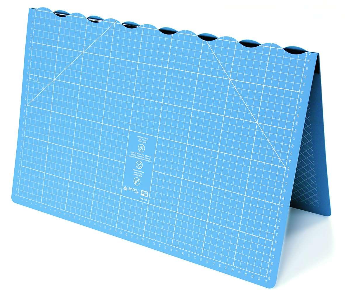 Prym Tappetino da taglio pieghevole autorigenerante 45x30 cm A3 antiscivolo azzurro