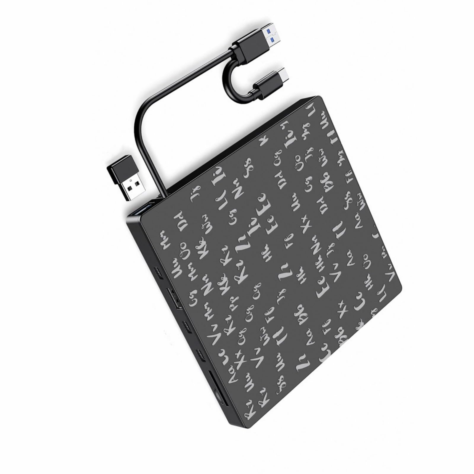 Masterizzatore esterno DVD 5 in 1 Funzione USB3.0 Tipo C Porta CD Writer per computer USB C Rws Drive