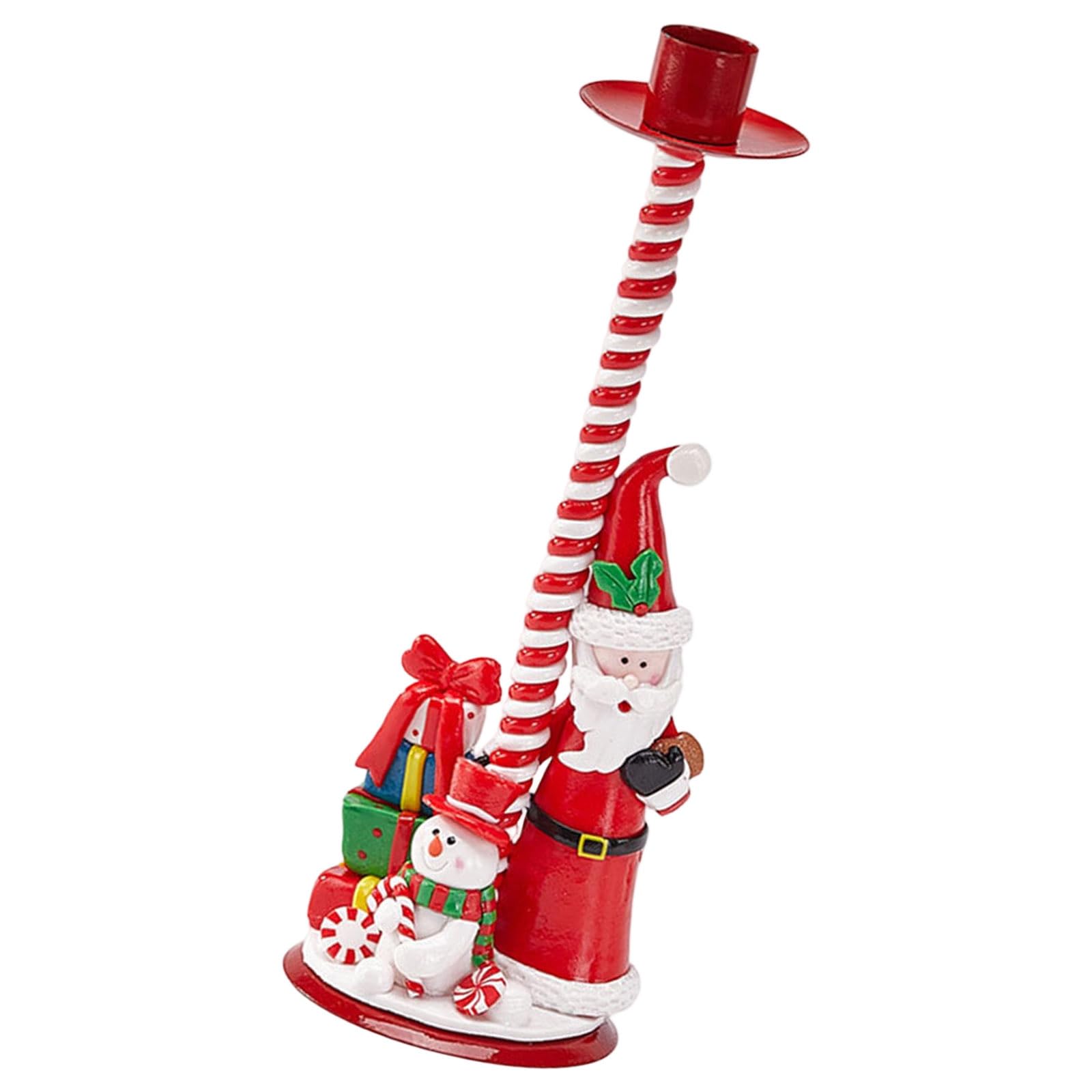 Tfaoys D European Iron Hol With Pvc Statue For Christmas Home Ecoration An Festival Table Setting Stan Metal Stan