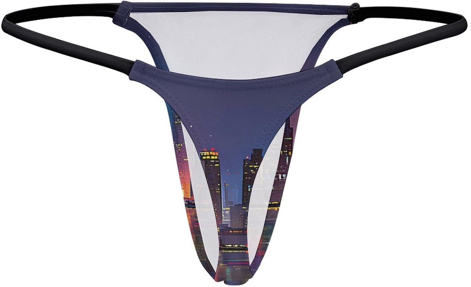 New York City Skyline Sexy G String Thongs for Women Underwear | Seamless Panties Lingerie Breathable Low Rise No Show