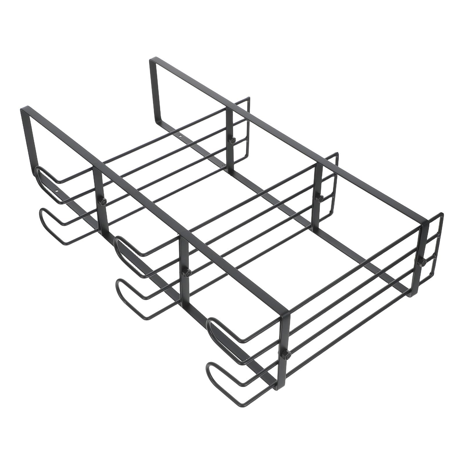 Didiseaon Supporto Magnetico da Parete per Guanti Monouso in Metallo Nero, Sistema Espandibile Triplo per Garage e Laboratori