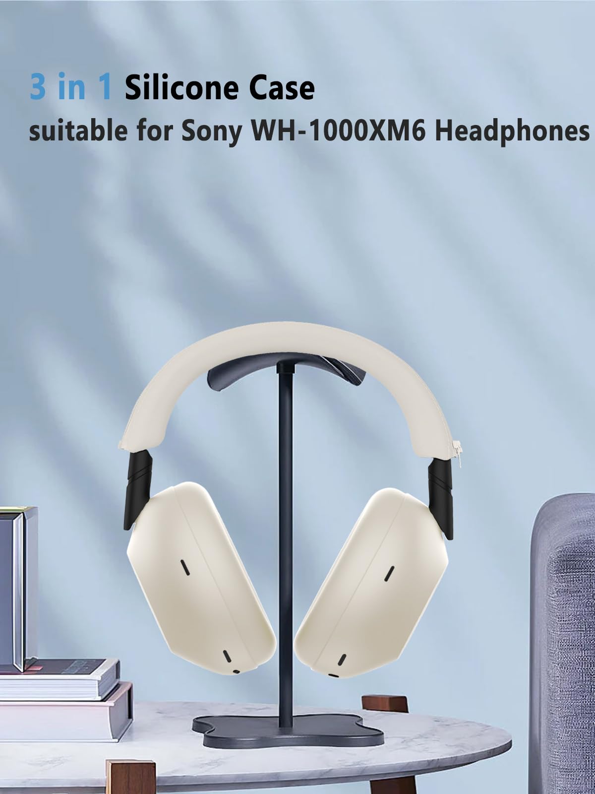 【美品】SONY WH-1000XM6 ホワイト ケース Amazon.com: 3-Pack Soft Silicone Case Covers for Sony WH