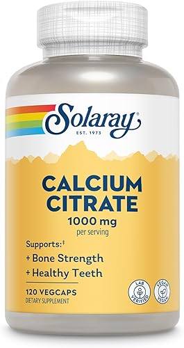 Solaray Cápsulas de citrato de calcio 1000 mg 120 unidades Solaray Cápsulas de citrato de calcio 1000 mg 120 unidades