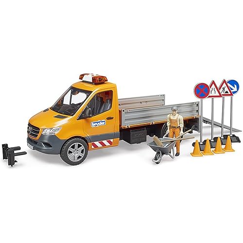 Bruder 02677 MB Sprinter Municipal with Driver, Light + Sound Module and Accessories