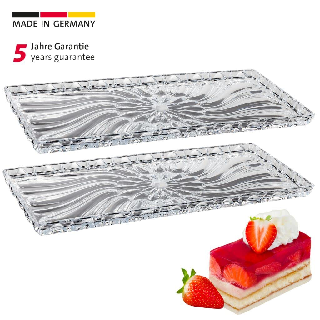 Westmark 2X Vassoio per Torte, Infrangibile, Effetto Vetro, Plastica, Trasparente, 344022E3