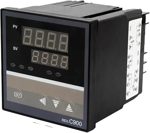 PID Digital Intelligent Industrial Temperature Controller Dual Alarm 220V Relay REX-C100-C400-C700-C900 VABMAB SSR Relay Output(REX-C700 VAB)